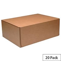 Mailing Cardboard Boxes 460x340x175mm Brown Pack of 20
