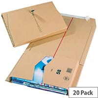 Mailing Boxes 455x320x70mm Brown Pack of 20
