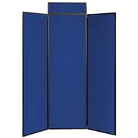 Full Height Folding 3 Panel Display System Blue