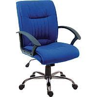 Milan Fabric Executive Office Chair Blue