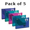 snopake assorted colours box files pack of 5