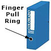box files with finger pull ring