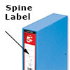 box files with spine label