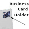 box files with business card holder