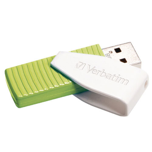 Verbatim Store 'n' Go Swivel USB 2.0 Drive 32GB Green 49815
