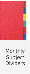 Monthly Subject Dividers