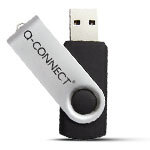 Q-Connect 4GB USB Flash Drive White