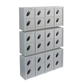 Small Compartment Lockers - 8 locker configuration can be stacked on top of each other or side by side