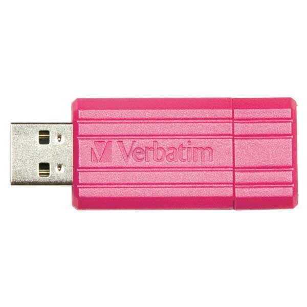 Verbatim Pinstripe 16GB USB 2.0 Drive Pink 49067
