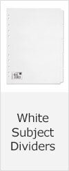 White Subject Dividers