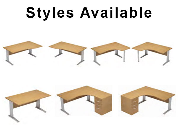 Komo desking styles available