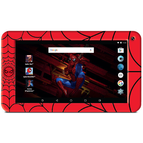  eStar 7in Spider Man Themed Tablet 8GB Storage Red HuntOffice.co.uk