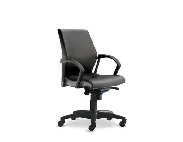 Ocean Executive Chair with Back Arms and Black Base