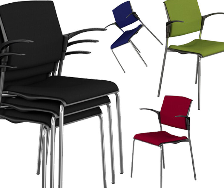O.M Stackable Training Room Chairs