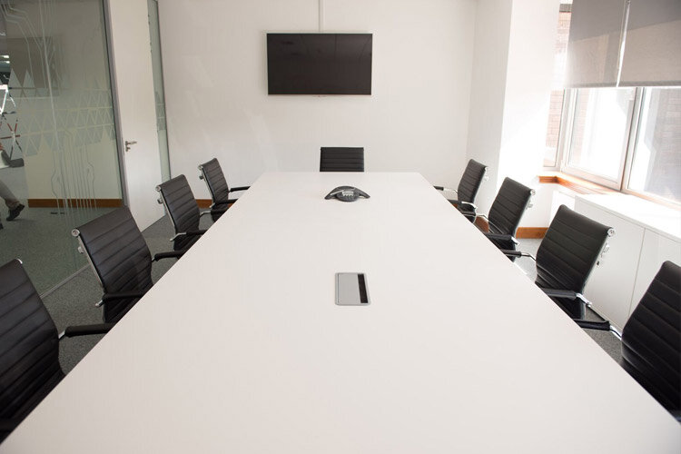 sidetrade boardroom fitout by huntoffice interiors: boardroom table