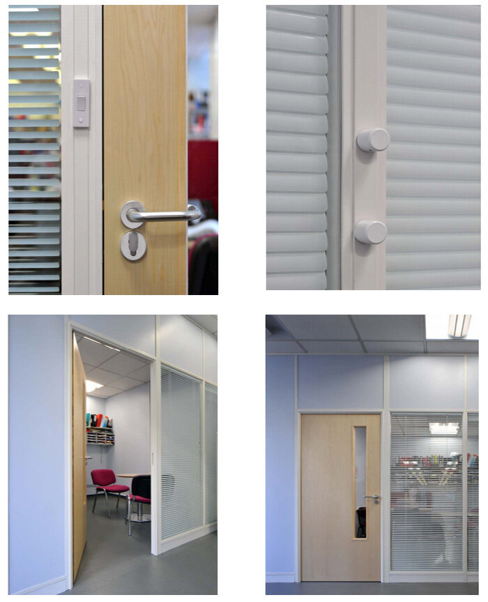 System 2000 Demountable Single or Double Glazed Glass Office Partitioning System