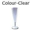 clear colour plastic champagne flute
