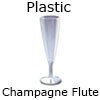 disposable champagne flutes made from plastic