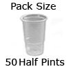 disposable half pint plastic glasses pack of 50