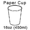 disposable paper coffee hot drinks cup 16oz 450ml