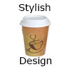stylish design disposable paper cup