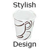 stylish design disposable paper cup
