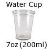 clear 7 oz 200 ml non vending disposable water cold drink cup