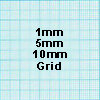 1mm/5mm/10mm quadrille scale graph pad