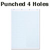 graph pad with 4 holes punched