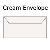 white dl envelope