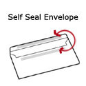 peel and  seal envelop