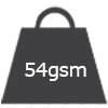 54gsm weight
