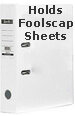 Holds Foolscap Sheets & Documents