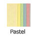 assorted pastel colours paper card