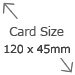 Tent Card Size 120x45mm