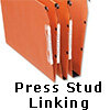 bantex lateral files press stud linking system