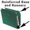 rexel crystalfile reinforced base and runners
