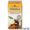Twinings lemon and ginger envelope tea bag