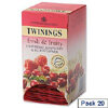 Twinings cranberry, raspberry and elderflower envelope tea bag