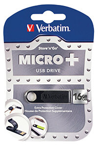 verbatim Micro+ USB Drive 16gb black